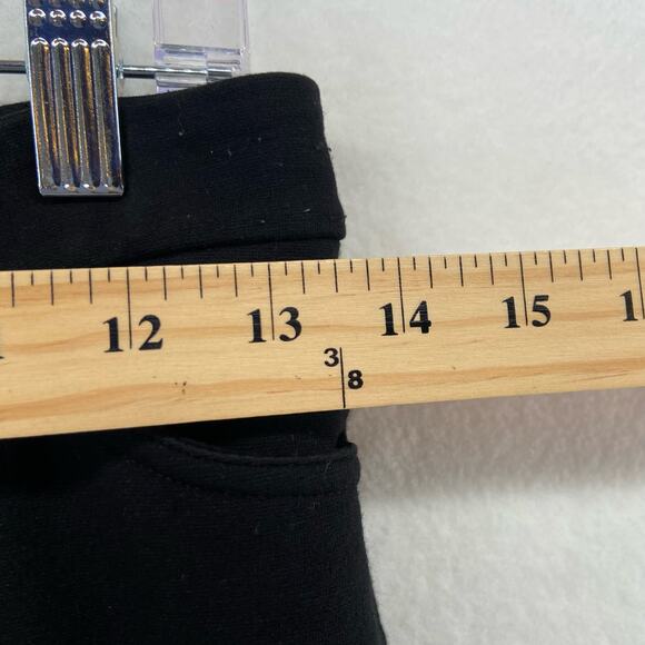 Eileen Fisher Black Ponte Knit Pants Size 4 - Picture 8 of 8